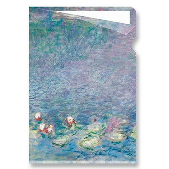 A4 Clear File 'Waterlilies', Claude Monet.