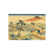 Postcard 'View of the Yatsu Bridge in Mikawa Province'